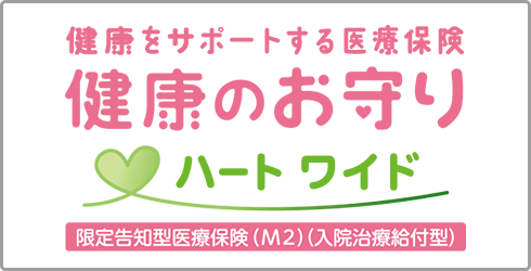 健康をサポートする医療保険 健康のお守り ハート ワイド